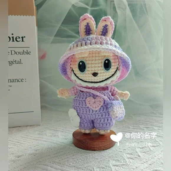 Crochet Labubu Doll-Unique Stuffed Toy-Cute Delicate Crochet Doll-Gift for Kids - Picture 2 of 10